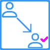 Icon welches eine Schnittstelle symbolisiert